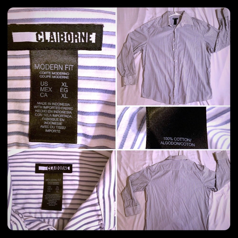 Liz Claiborne L Modern Fit long sleeve button down